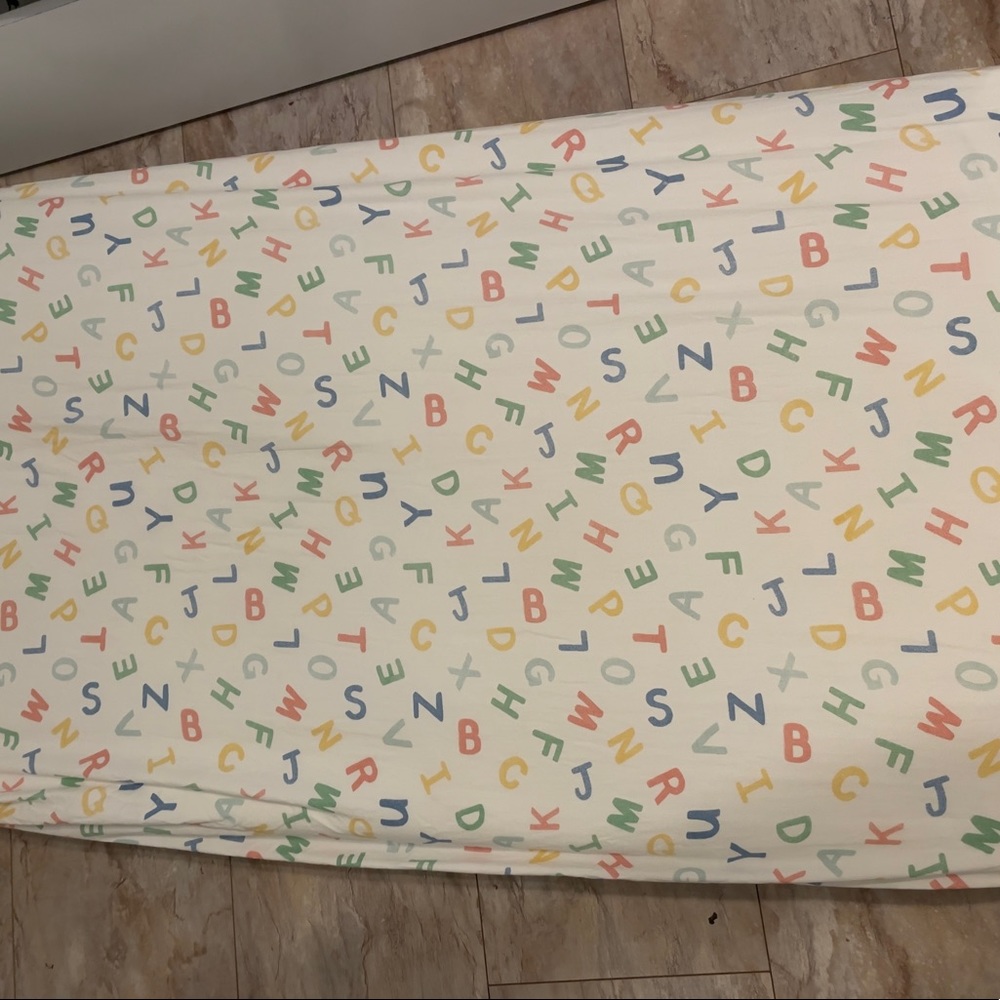 Set of two crib/toddler mattress fitted sheet. Target brand